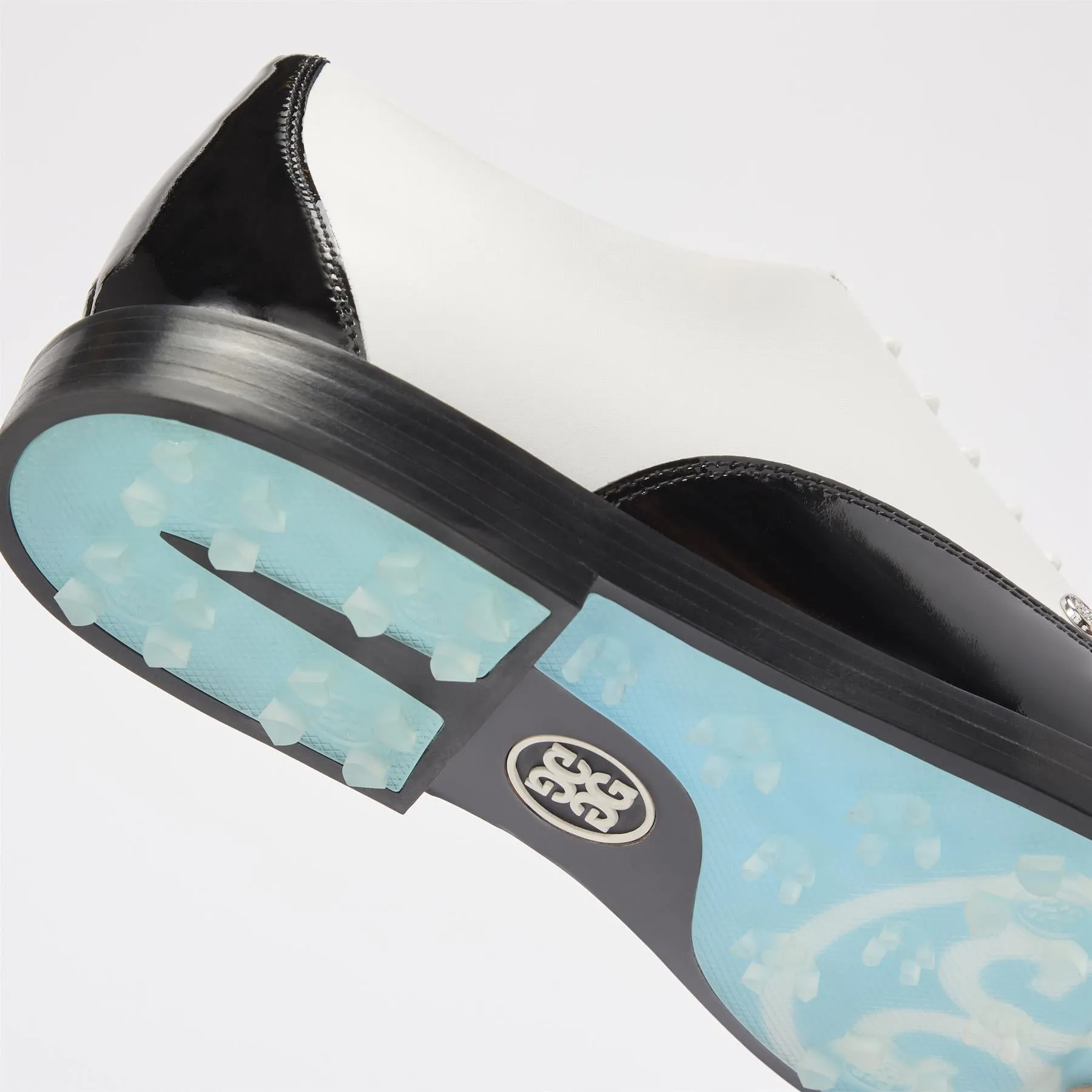 GALLIVANTER Kiltie Derby Golf Shoes Onyx/Snow