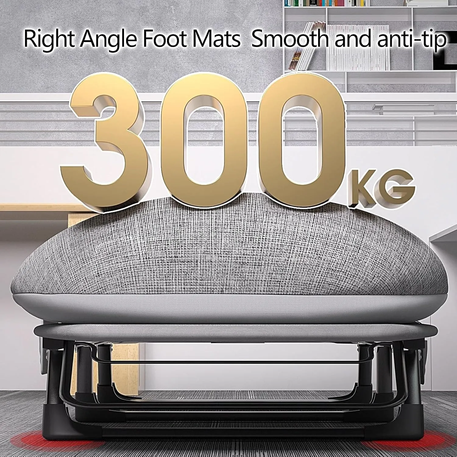 Generic Folding Bed with Mattress 6 Position Adjustable Backrest Camping Cots for Adults with 300kg Load Capacity Folding Camping Cot Sleeping Cot for Adult(Black,180 * 60 * 30cm)