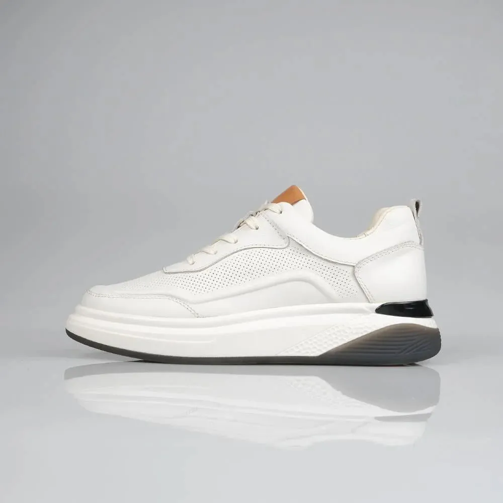 Genuine Leather White Sneaker TG-402 SCB-938
