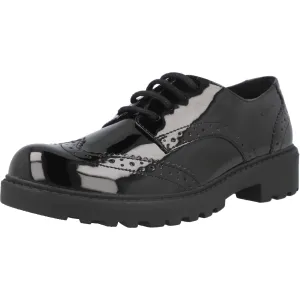 Geox Casey Black Boy's Derby Shoes