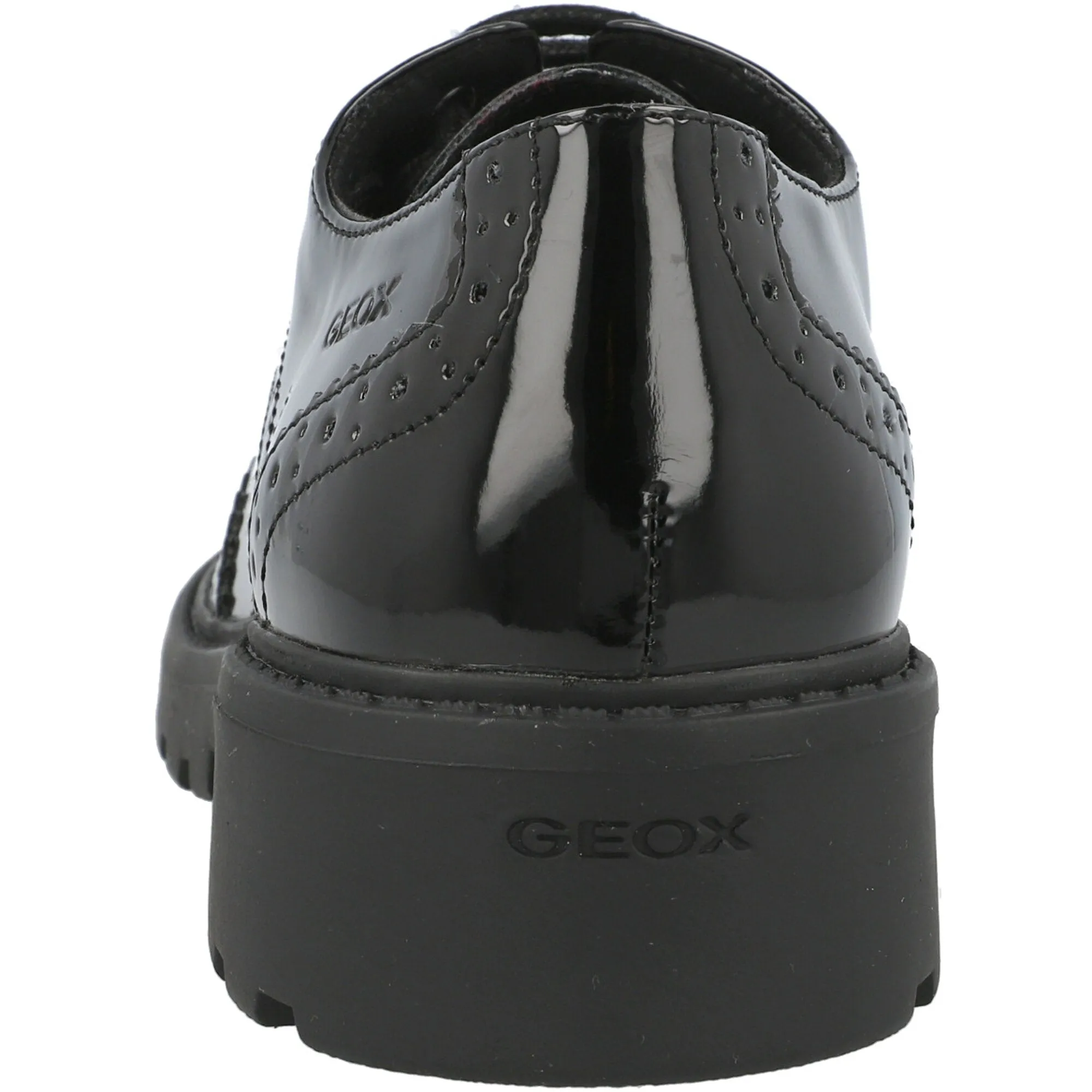 Geox Casey Black Boy's Derby Shoes