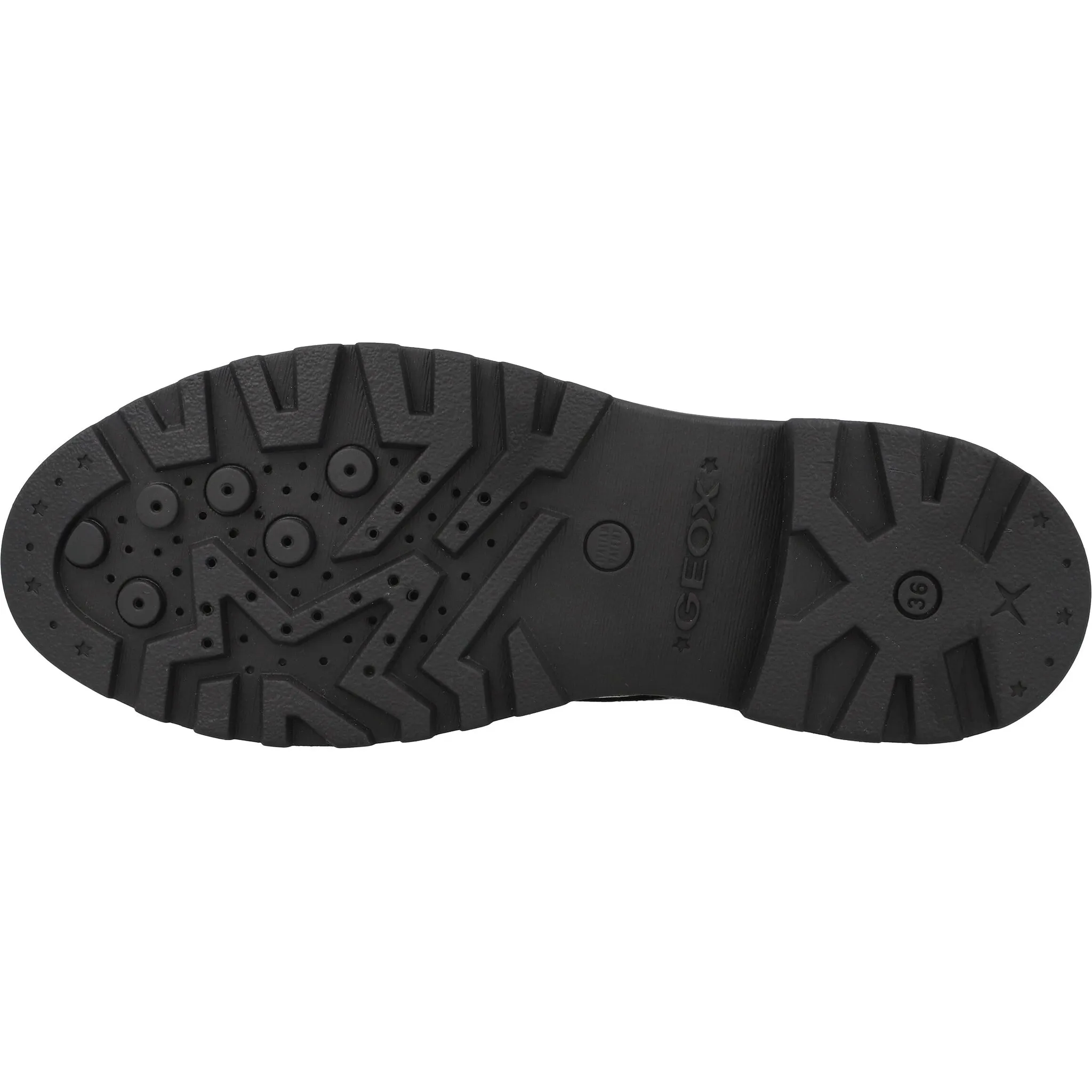 Geox Casey Black Boy's Derby Shoes
