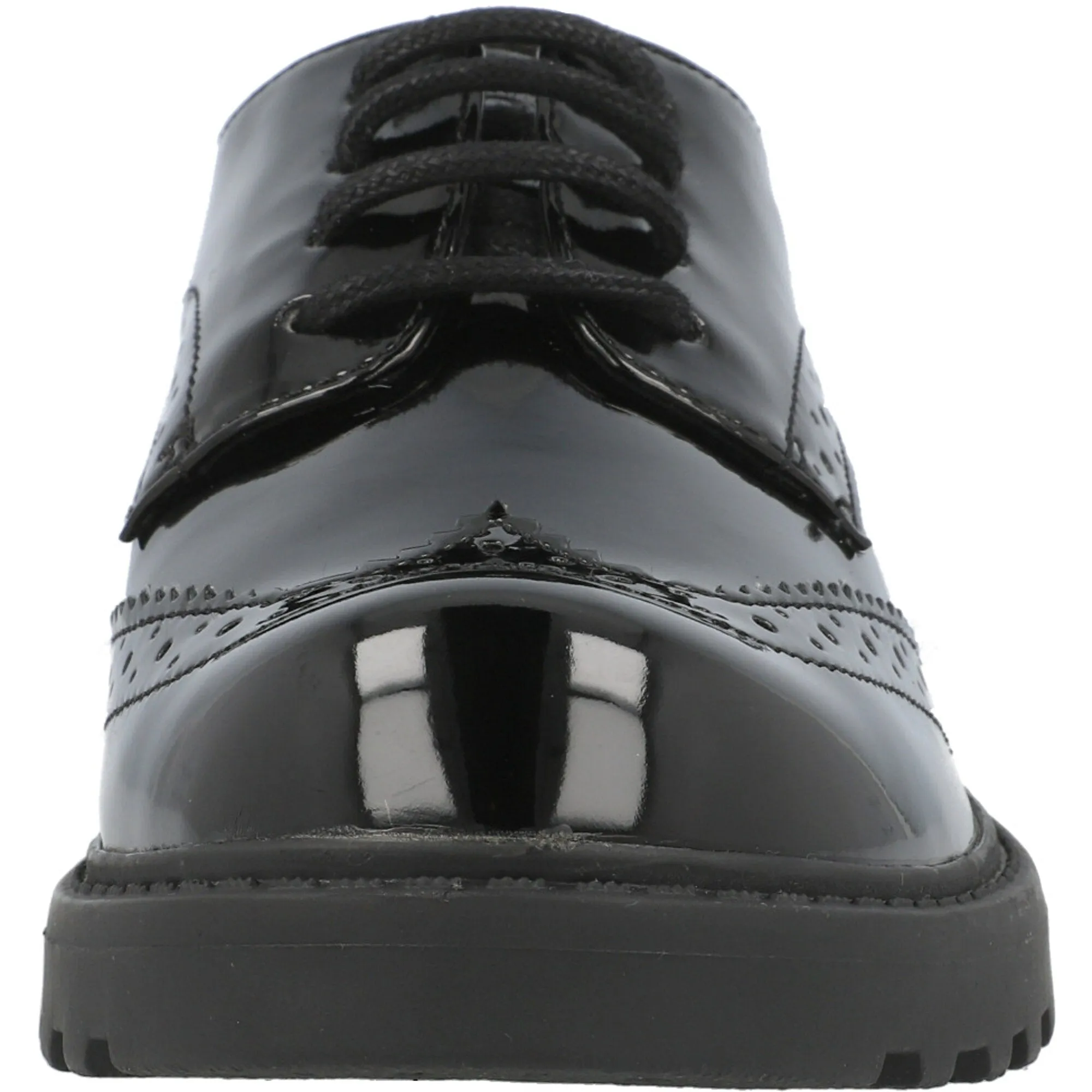 Geox Casey Black Boy's Derby Shoes