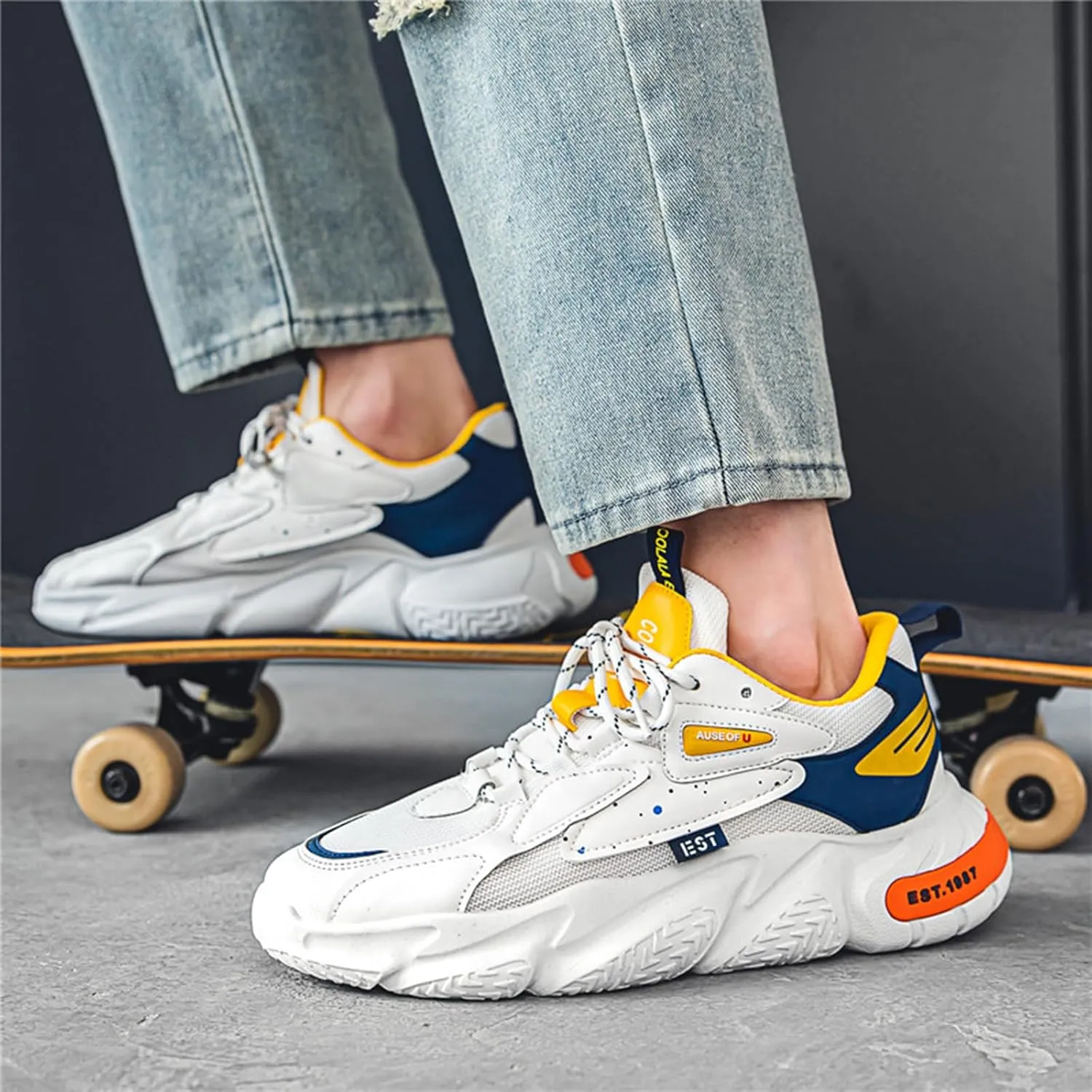 GSIGUL Running Shoes for Men Tennis Walking Shoes Cushioning Mens Sneaker Athletic Workout Casual Shoes