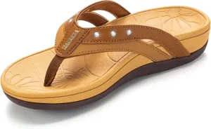 HAOLIRA Womens Arch Support Flip Flop Comfortable Slip on Orthotic Plantar Fasciitis Thong Sandals Walking Indoor Outdoor Summer Beach Essentials