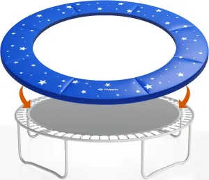 Happin® Trampoline Spring Cover Super Thick, Universal Fit 12FT/14FT/15FT -Trampoline Pad Replacement Stars Design, Waterproof, Tear & UV Resistant, Trampoline Pad Replacement for Ultimate Safety