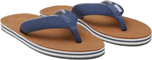 Hari Mari- Scouts- Men’s Nubuck Leather Flip Flops With Nylon Webbing Strap- No Break Ins, Firm Arch Support, and Beveled Edge to Reduce Tripping