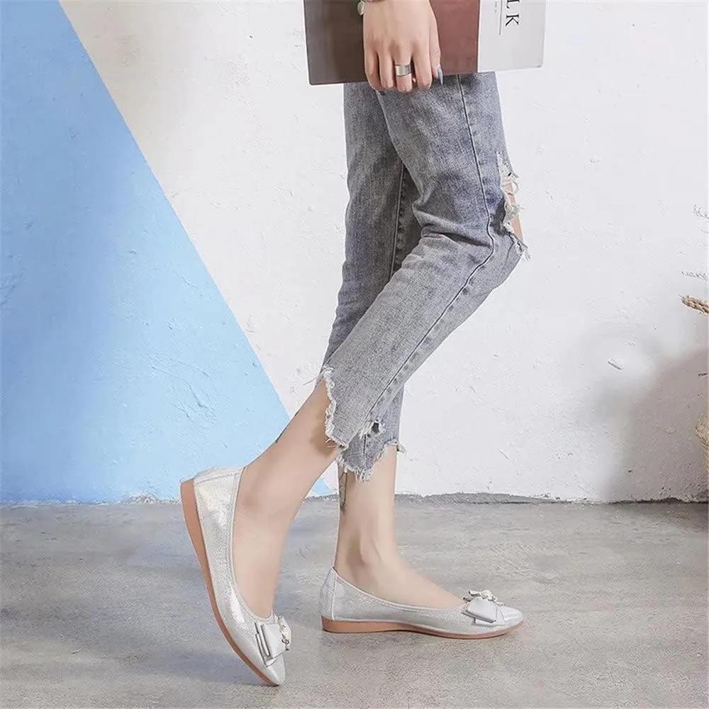 Hee grand Women Foldable Ballet Flats Bling Rhinestones Soft Leather Pointy Toe Flats Sparkle Wedding Dress Shoes Comfort Slip on Loafers Big Size