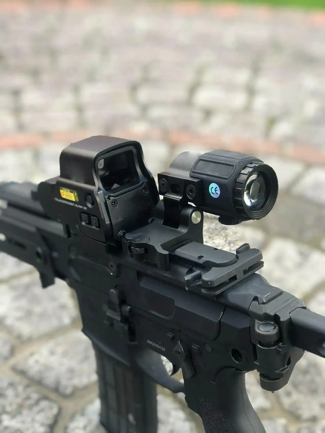 Holographic 558 Sights Red Green Dot Sight Scope with G33/G43/G45 3X/5X Magnifier Switch to Side Quick Detachable QD Mount