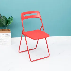 Home Outdoor Dining air Folding air Stool Plastic Portable backrest air(Rosso)