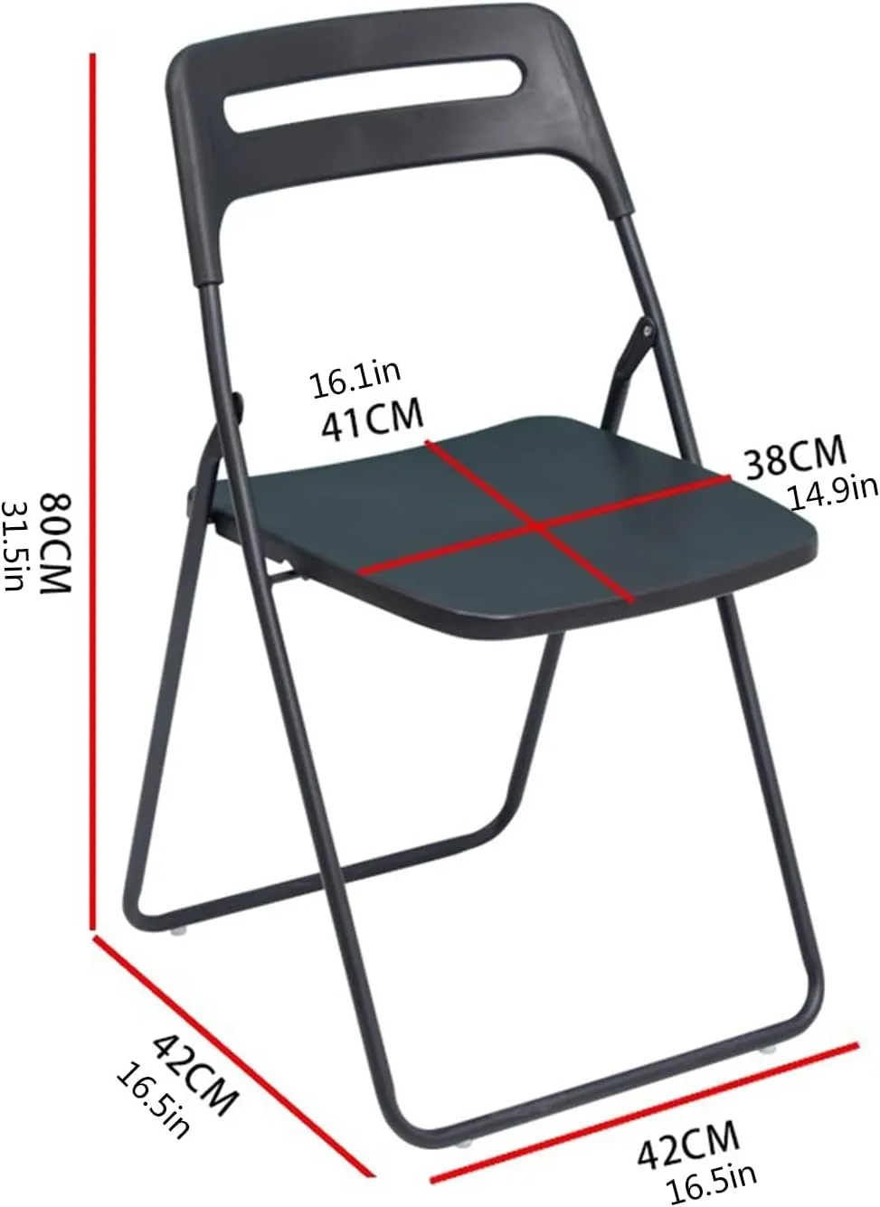 Home Outdoor Dining air Folding air Stool Plastic Portable backrest air(Taille Unique)