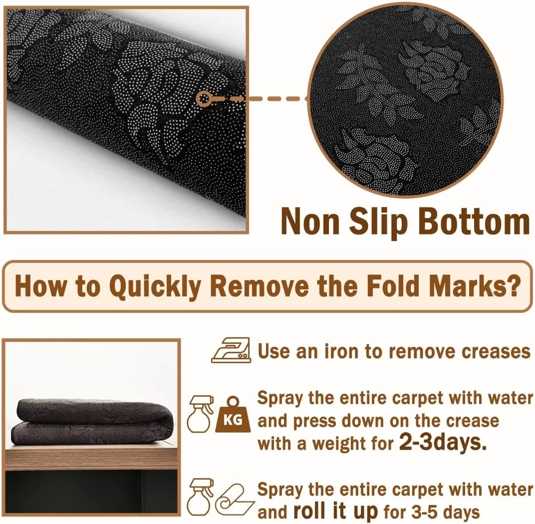 Homewish Jungle Cabin Area Rug Wild Bear Cartoon Animals Paw Print Non Slip Rug for Living Room Retro Green Black Plaid Rustic Farmhouse Indoor Floor Mat for Bed Office 150cm X 200cm X 1cm