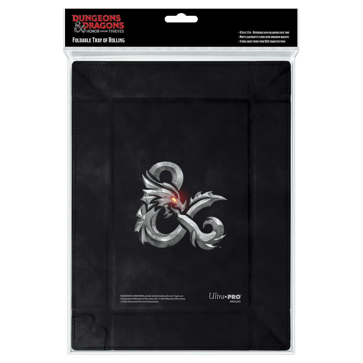 Honor Among Thieves Printed Leatherette Foldable Dice Tray for Dungeons & Dragons