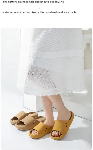 Household slippers indoor bath and bathroom anti-leakage quick-drying non-slip slippers for summer