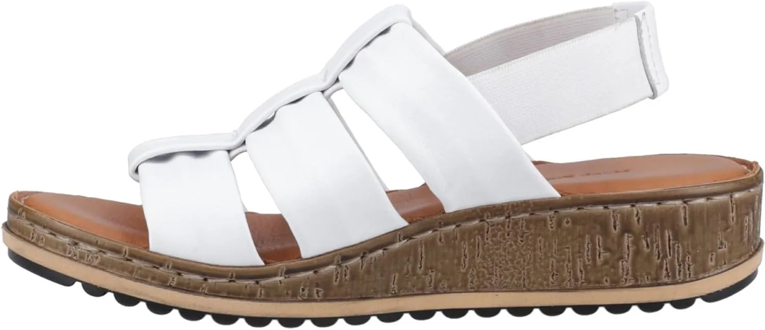 Hush Puppies Women's Eden Gladiator, White, 10