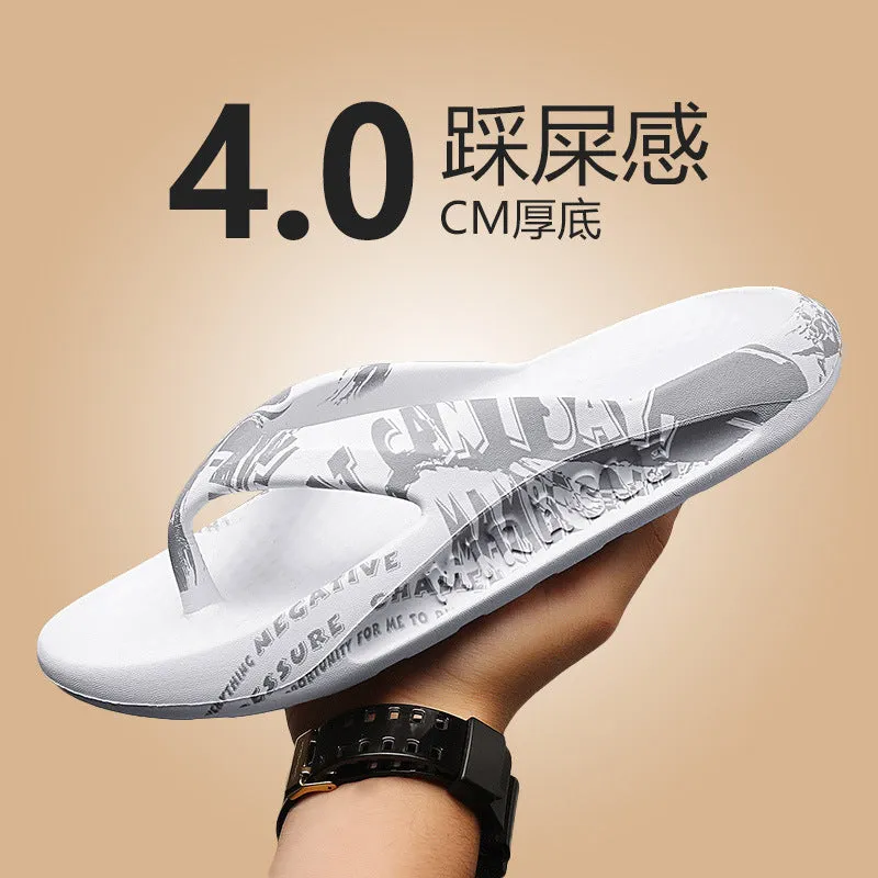 INSTOCK- Men's flip-flop soles home slippers