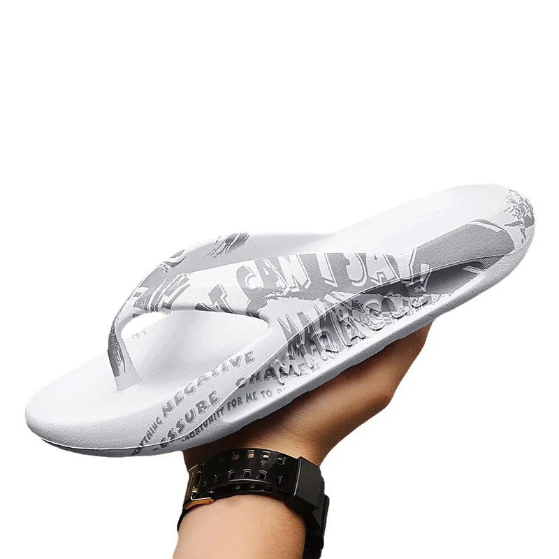 INSTOCK- Men's flip-flop soles home slippers