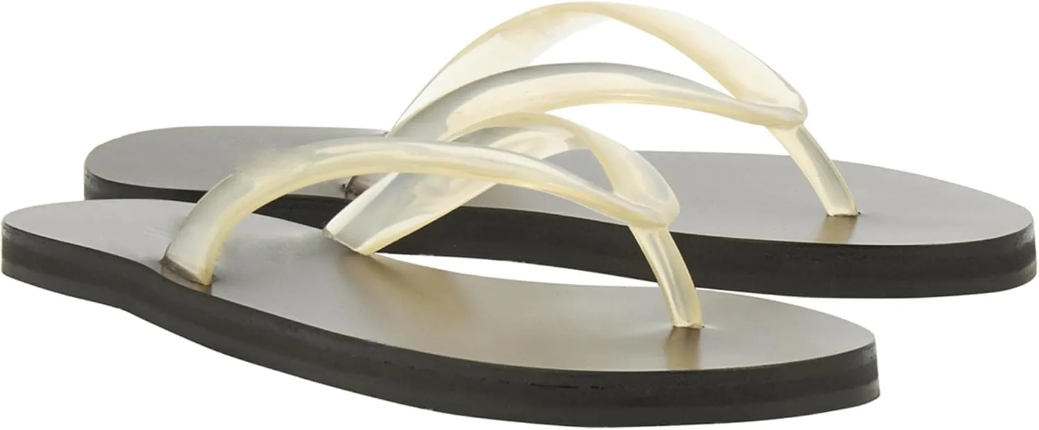 Jelly Beach Flip Flop Sandals for Women Clear Jelly Slip on Comfortable Thong Sandals Slides Sandals Women Dressy Shoes