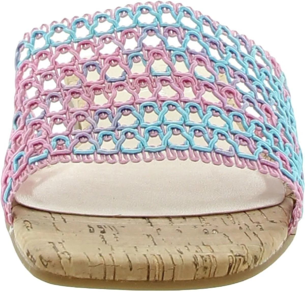 Jessica Simpson Womens Rilane Man Made Slip-On Flat Sandals