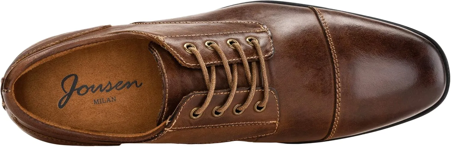 Jousen Men's Dress Shoes Leather Classic Formal Mens Oxfords Retro Derby Oxford
