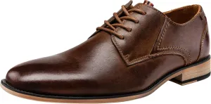 Jousen Men's Dress Shoes Leather Classic Formal Mens Oxfords Retro Derby Oxford