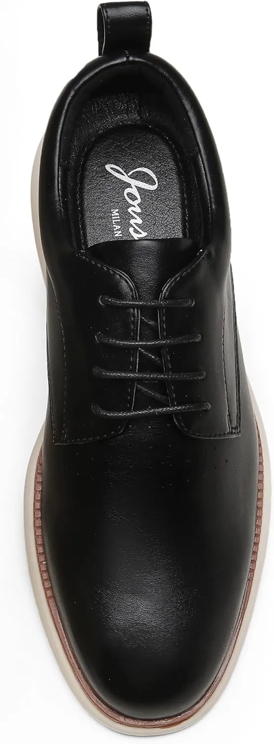 Jousen Mens Dress Shoes Oxfords Casual Retro Classic Comfortable Formal Derby Business Dress Shoes for Men