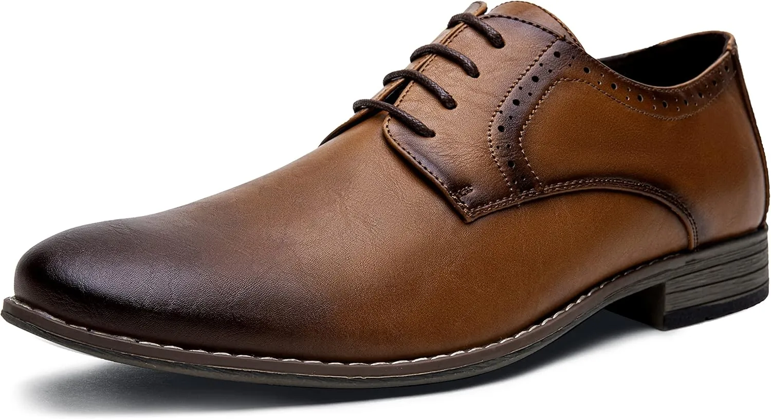Jousen Men's Oxford Plain Toe Dress Shoes Classic Formal Derby Shoes