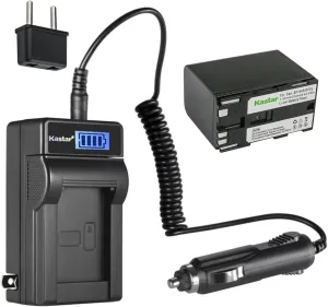 Kastar 1-Pack BP-970G Battery and LCD AC Charger Compatible with Canon BP-970 BP-970G BP-975, BP-945 BP-950 BP-950G BP-955, BP-930 BP-935, BP-925, BP-911 BP-911K BP-914 BP-915 Camera Battery