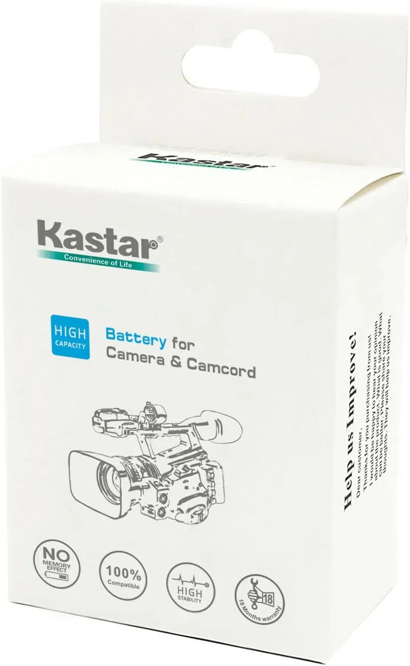 Kastar 1-Pack BP-970G Battery and LCD AC Charger Compatible with Canon BP-970 BP-970G BP-975, BP-945 BP-950 BP-950G BP-955, BP-930 BP-935, BP-925, BP-911 BP-911K BP-914 BP-915 Camera Battery