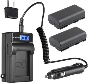 Kastar 2-Pack BP-915 Battery and LCD AC Charger Compatible with Phase One IQ, Phase One Laser IQ, Phase One IQ3, Phase One IQ4, Phase One P25, Phase One P25 Plus P25 , Phase One P30 Camcorders