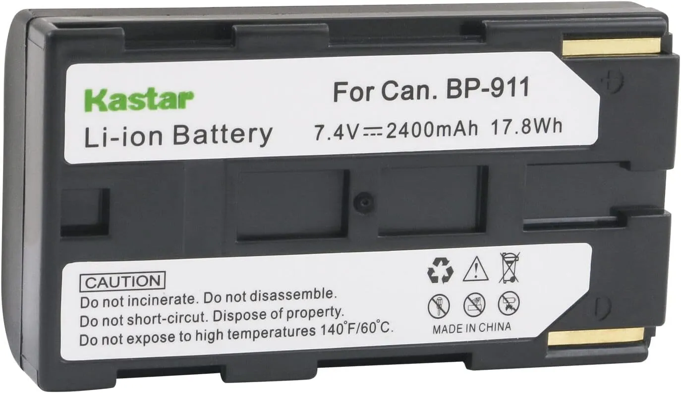 Kastar 2-Pack BP-915 Battery and LCD AC Charger Compatible with Phase One IQ, Phase One Laser IQ, Phase One IQ3, Phase One IQ4, Phase One P25, Phase One P25 Plus P25 , Phase One P30 Camcorders