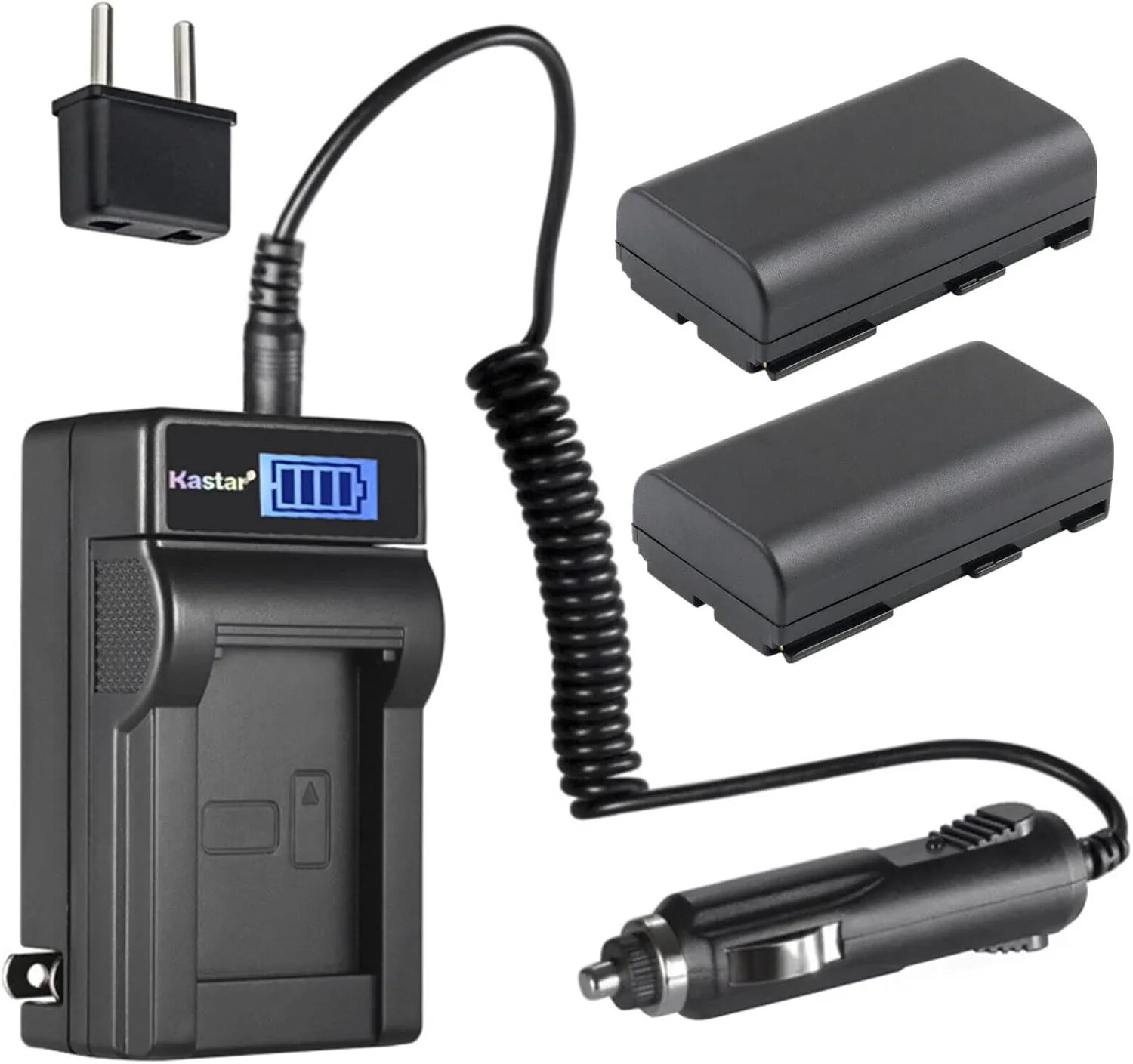 Kastar 2-Pack BP-915 Battery and LCD AC Charger Compatible with Phase One IQ, Phase One Laser IQ, Phase One IQ3, Phase One IQ4, Phase One P25, Phase One P25 Plus P25 , Phase One P30 Camcorders