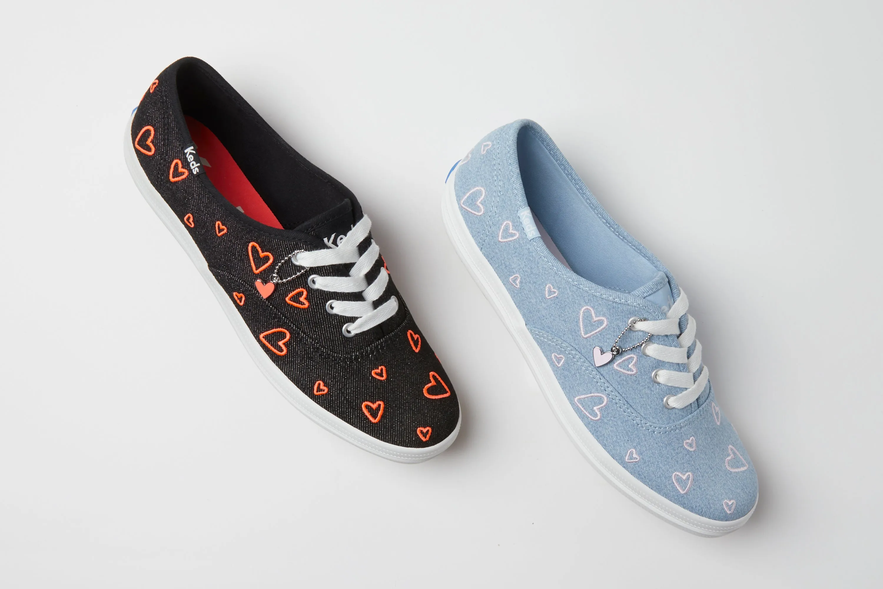 Keds Champion Denim Heart Black/Fiery