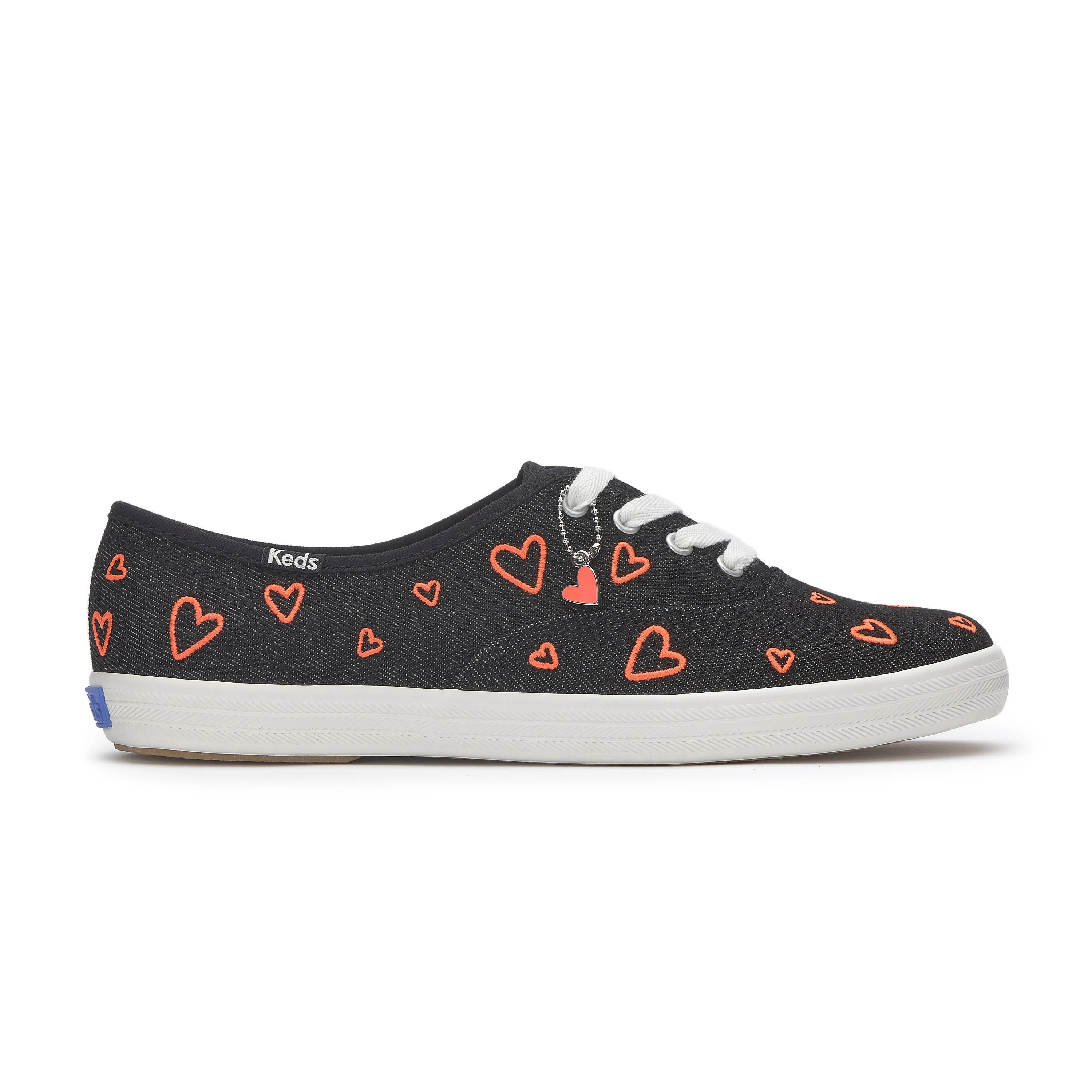 Keds Champion Denim Heart Black/Fiery