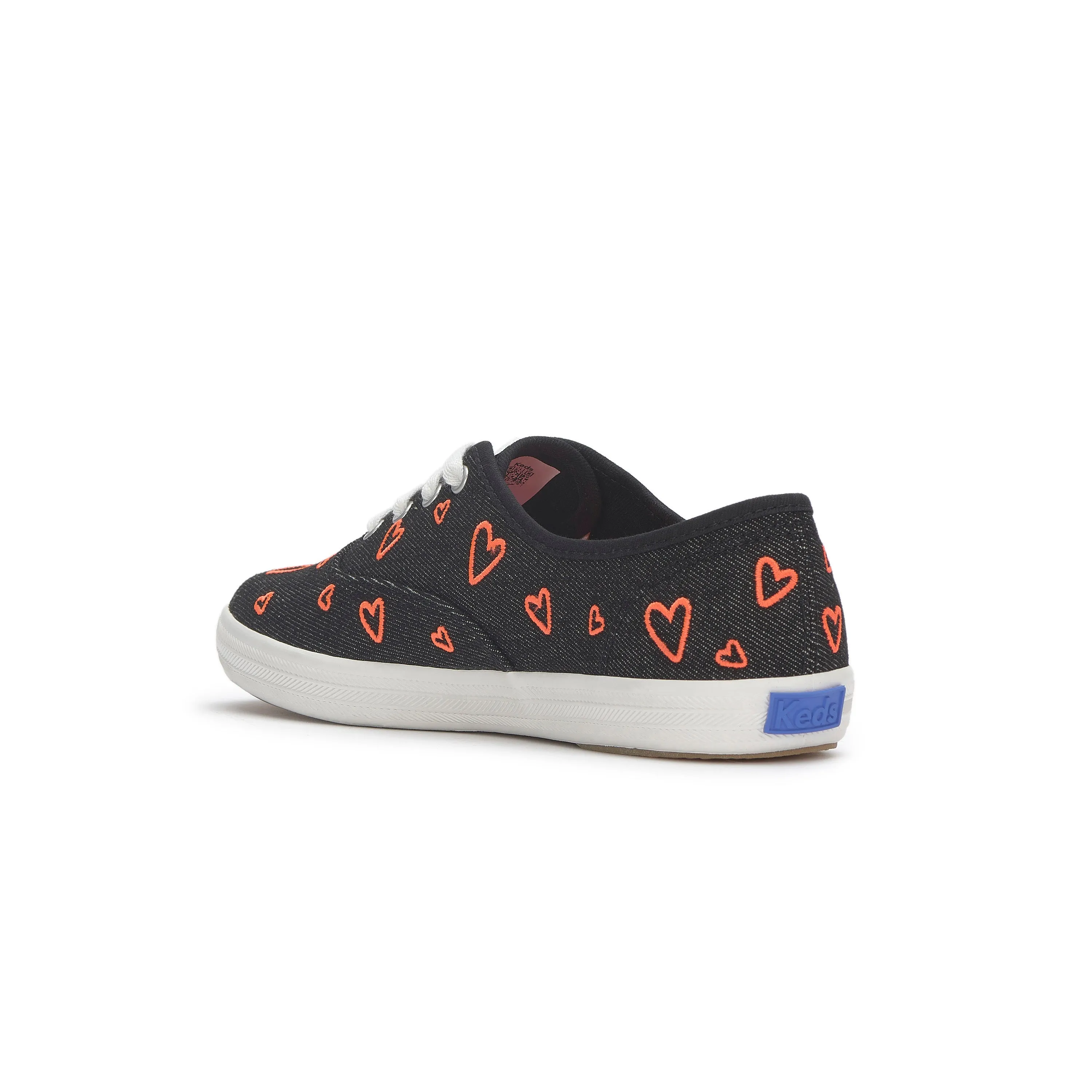 Keds Champion Denim Heart Black/Fiery