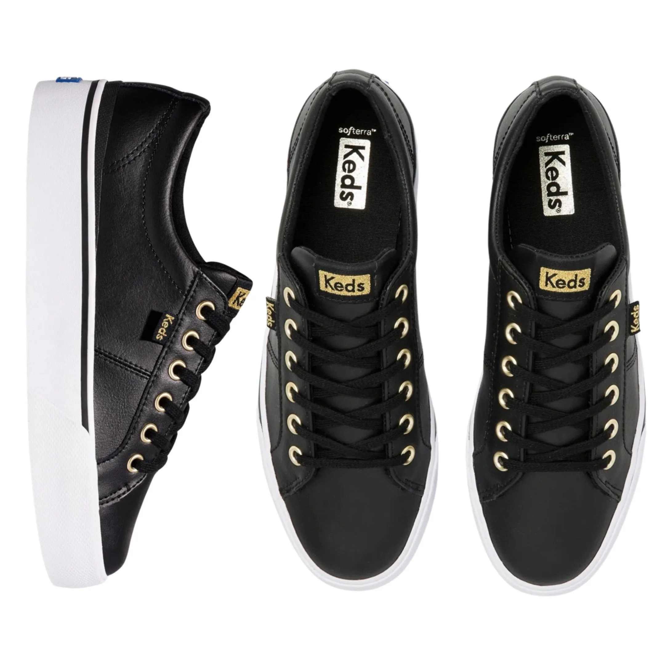 KEDS - Jump Kick DUO Leather - Black