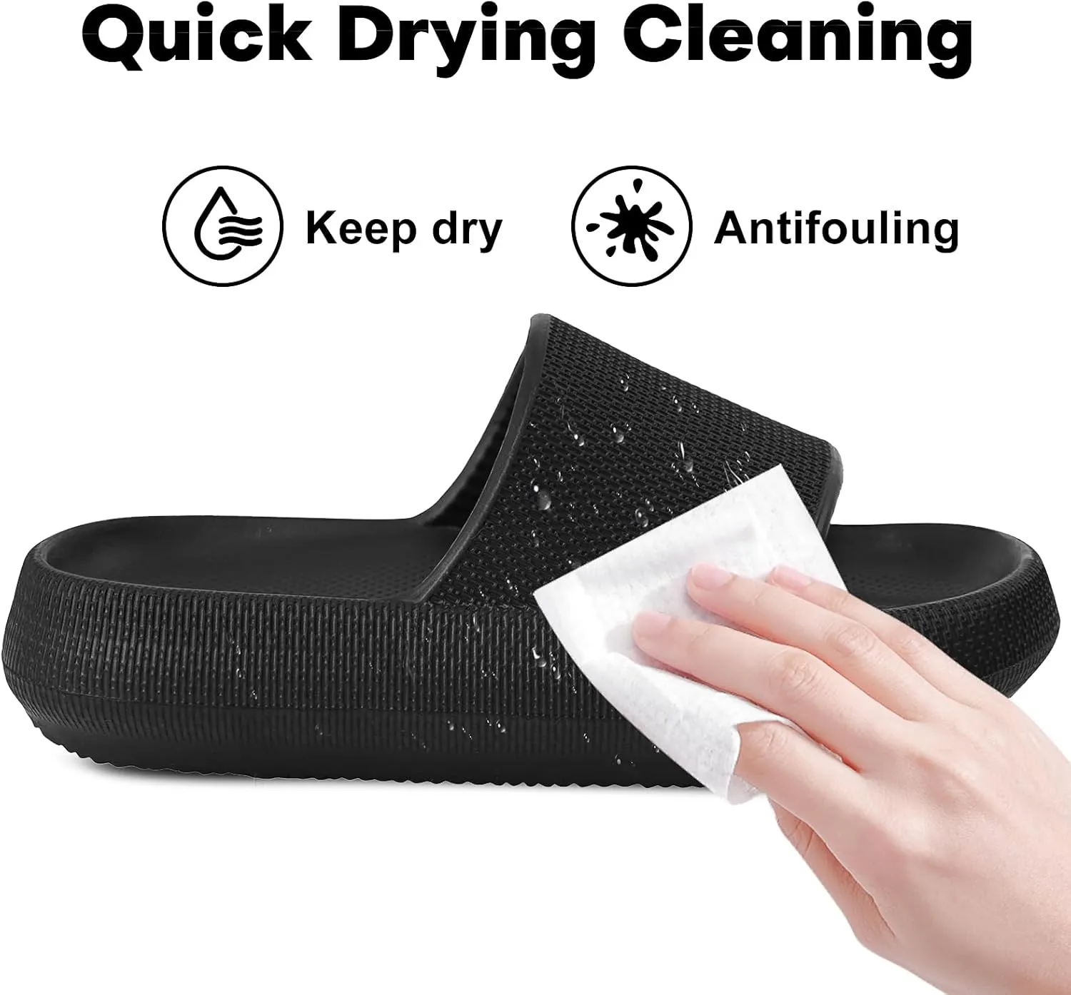 Kids Cloud Slides Boys Girls Flip Flops Slip On Beach Sandals Youth Pool Shower Shoes EVA Summer Slippers（11 Little Kids - 6 Big Kids）