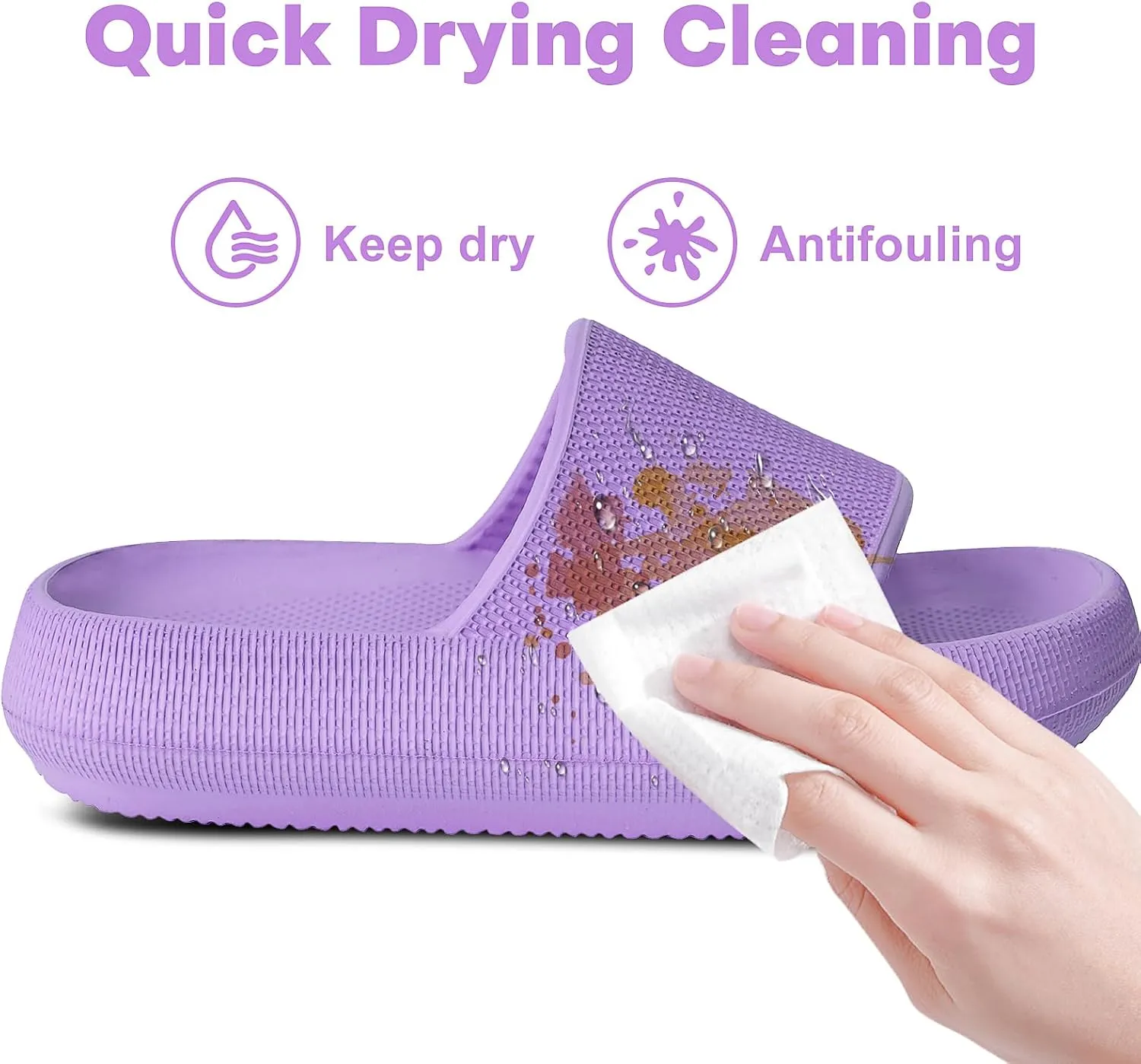 Kids Cloud Slides Boys Girls Flip Flops Slip On Beach Sandals Youth Pool Shower Shoes EVA Summer Slippers（11 Little Kids - 6 Big Kids）