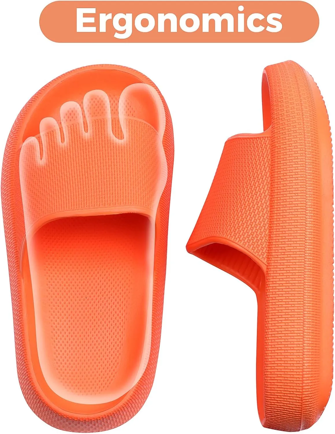 Kids Cloud Slides Boys Girls Flip Flops Slip On Beach Sandals Youth Pool Shower Shoes EVA Summer Slippers（11 Little Kids - 6 Big Kids）