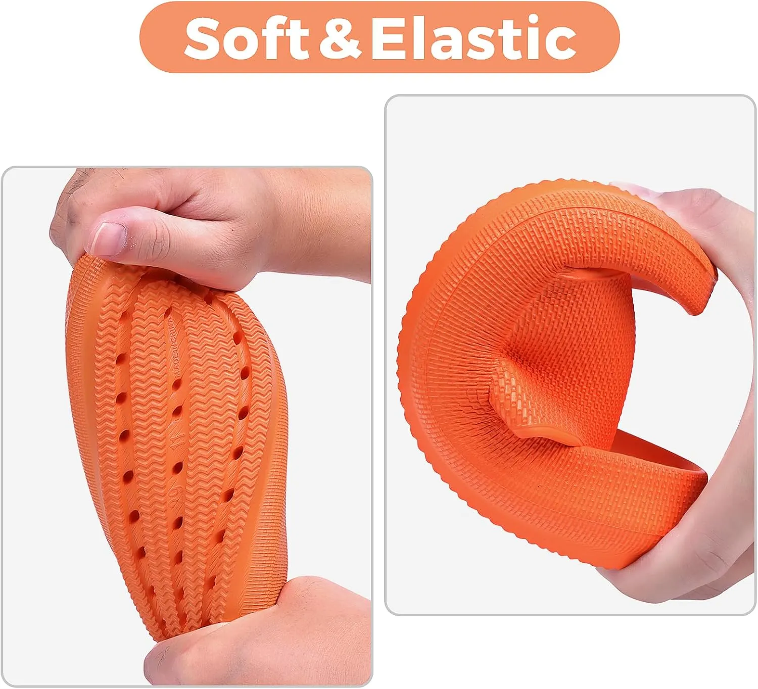 Kids Cloud Slides Boys Girls Flip Flops Slip On Beach Sandals Youth Pool Shower Shoes EVA Summer Slippers（11 Little Kids - 6 Big Kids）