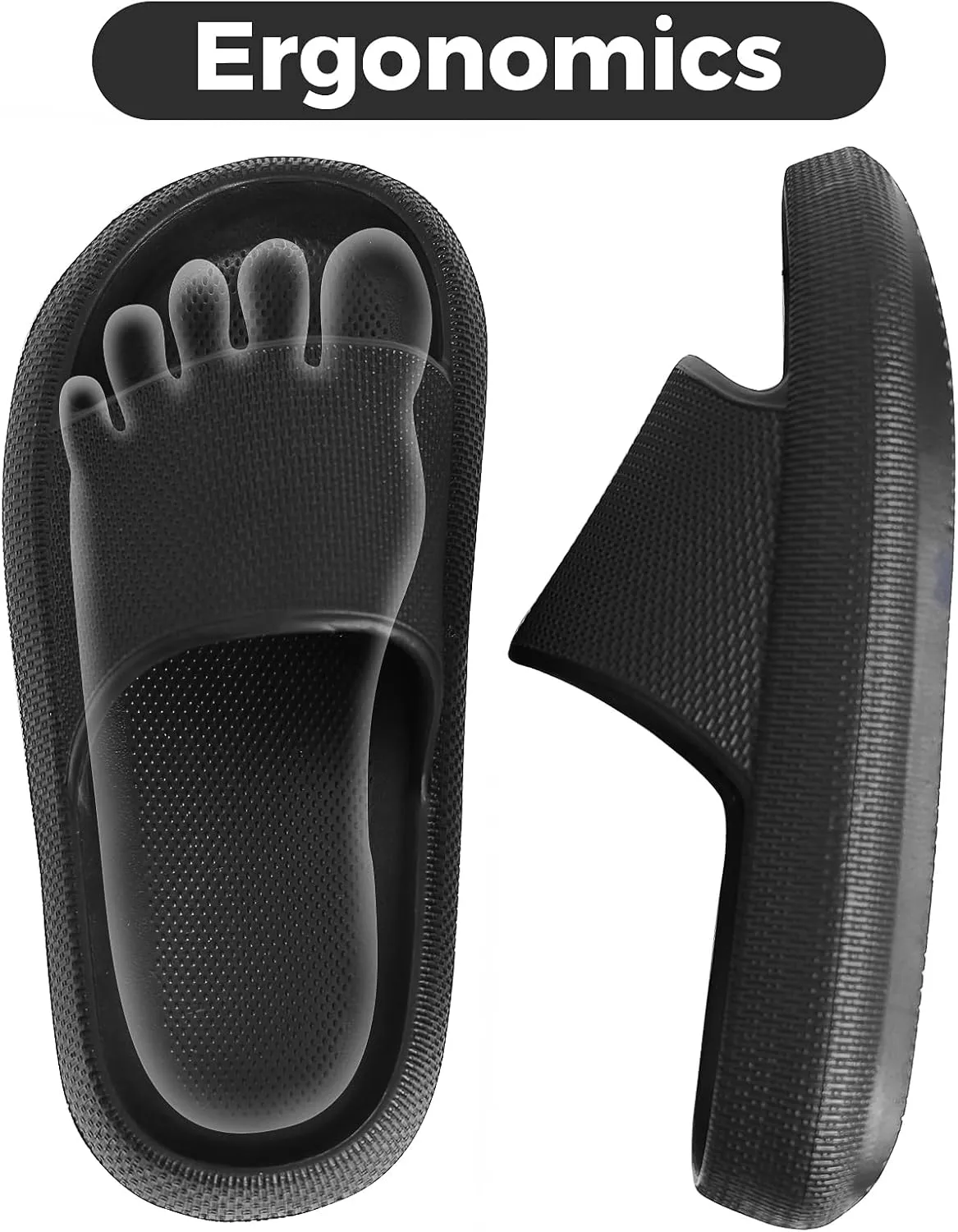 Kids Cloud Slides Boys Girls Flip Flops Slip On Beach Sandals Youth Pool Shower Shoes EVA Summer Slippers（11 Little Kids - 6 Big Kids）