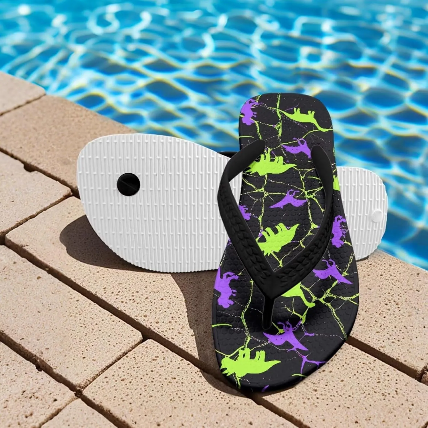 Kids Flip Flops Boys Girls Cartoon Sandals Water Shoes Boys Beach Shoes Flip Flops