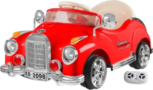 Kids Ride On Car with Remote Control ? Classic Sports Car for Kids 6V Battery Powered Ride On Toys with Sound for Ages 3 ? 6 by Lil? Rider (Red)