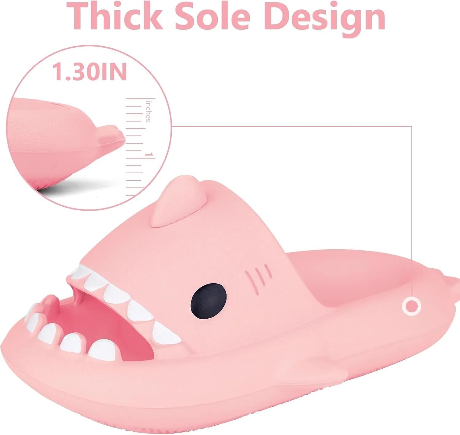 Kids Shark Cloud Slides | Toddler Boys Girls Shower Slippers | Boys Girls Cute Cartoon Fish Flip Flops | Beach Pool Home Sandals | Quick Dry Non-Slip