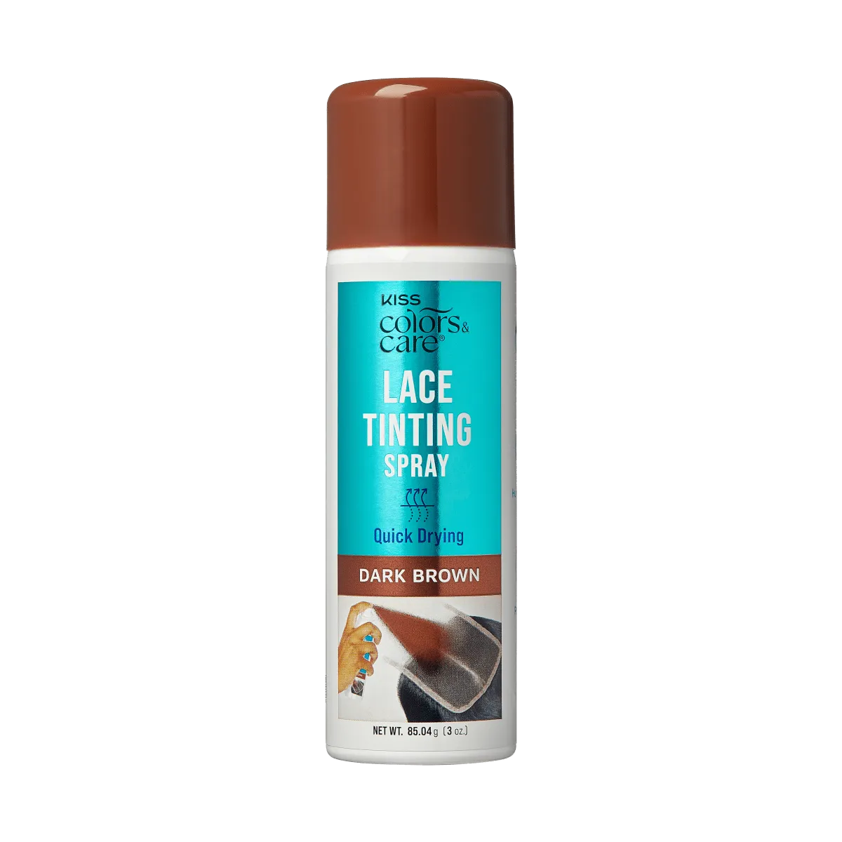 KISS Colors & Care Lace Tinting Spray - Dark Brown