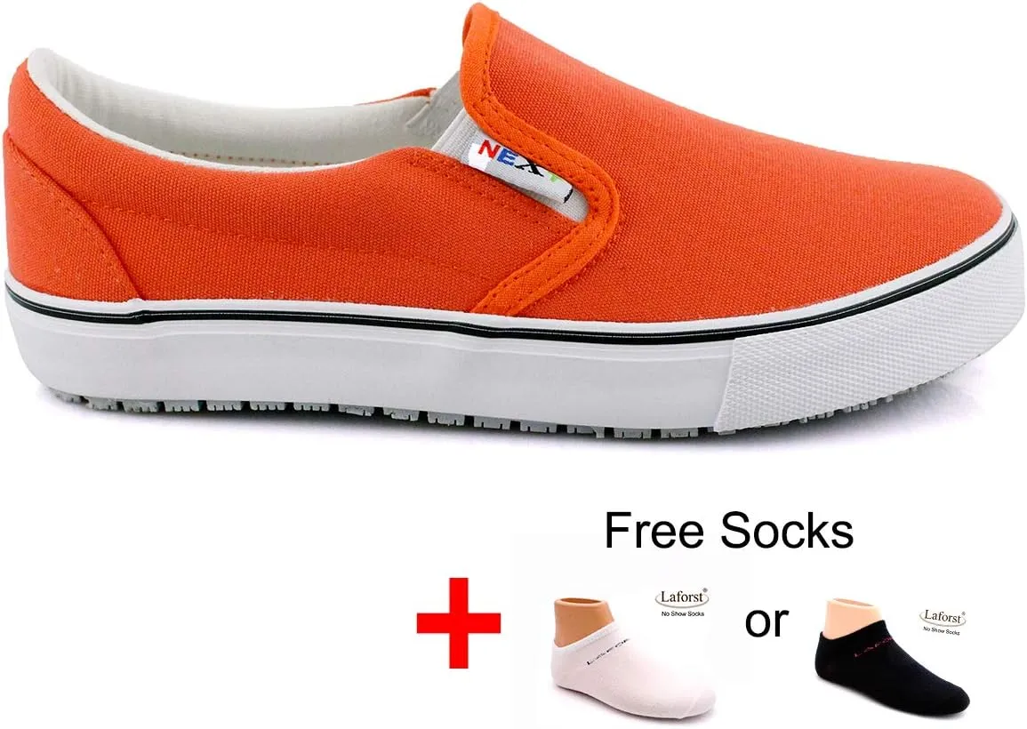 Laforst Nextgen Footwear Womens Sunbrella Nonslip Waitress Server Slip On Flat