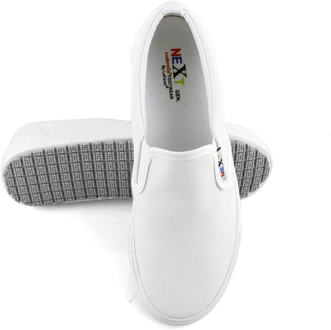 Laforst Womens Nextgen Sunbrella Upper Nonslip Waitress Server Slip On Fashion Flat
