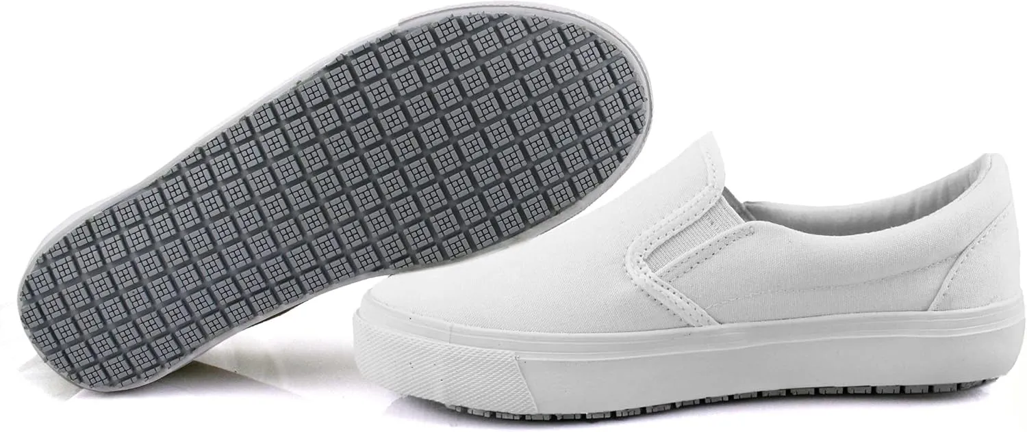 Laforst Womens Nextgen Sunbrella Upper Nonslip Waitress Server Slip On Fashion Flat