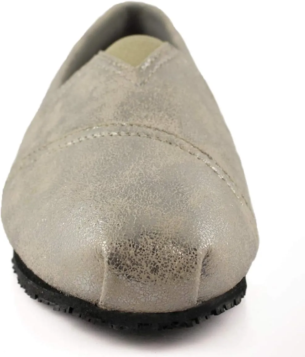 Laforst Women's Slip and Oil Resistant Non Slip Work Shoes Jess PU Slip-On Flat