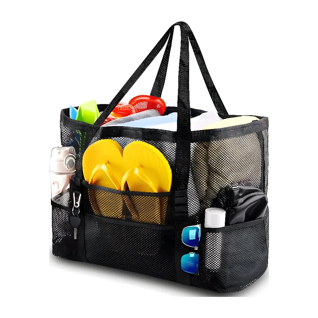 Large Mesh Beach Bag for Family